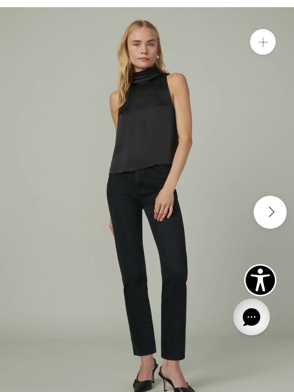 Black Straight-Leg Women’s Jeans